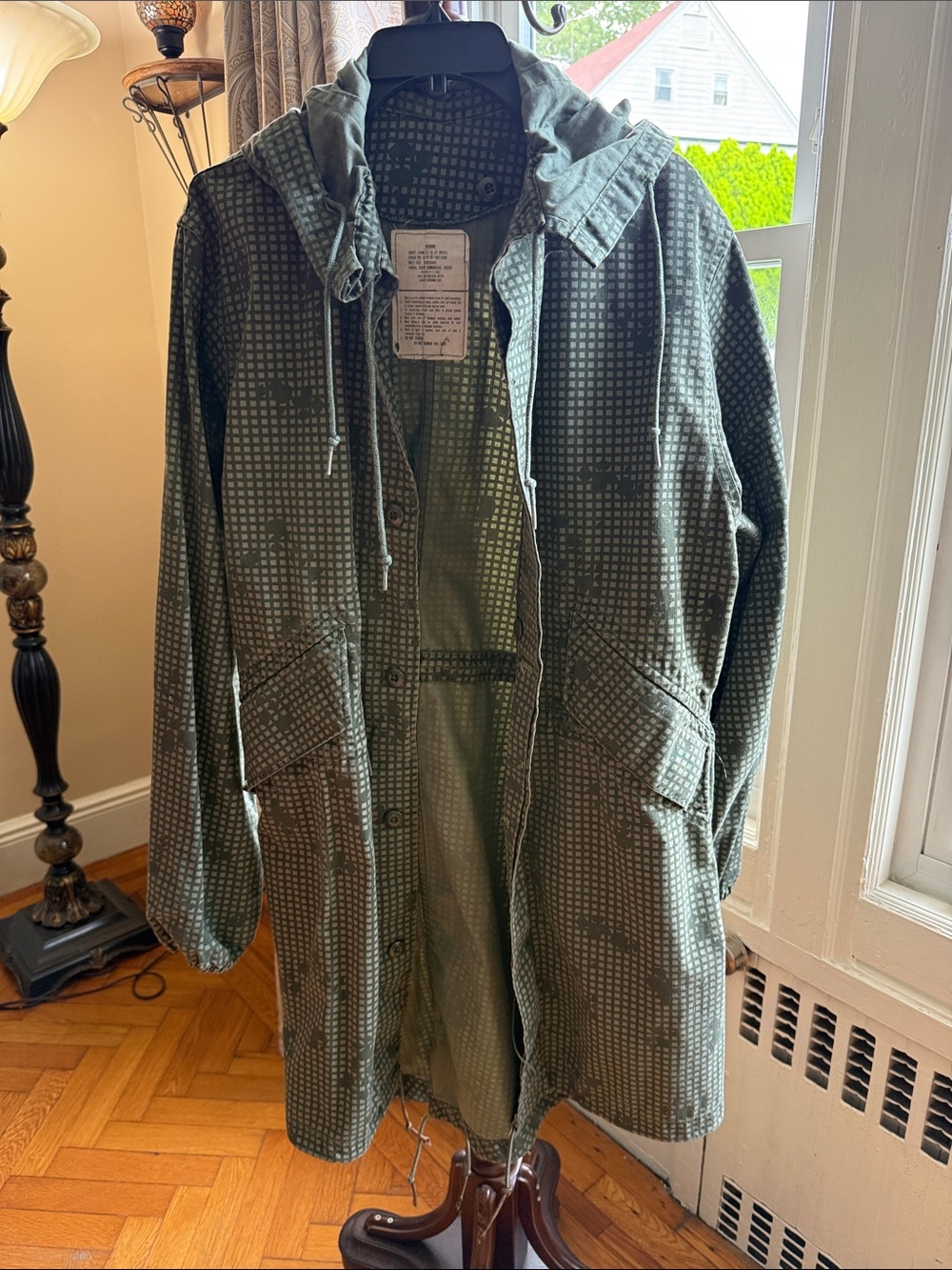 Urban Outfitters Hooded Utility Parka Jacket - Military Green - Size M